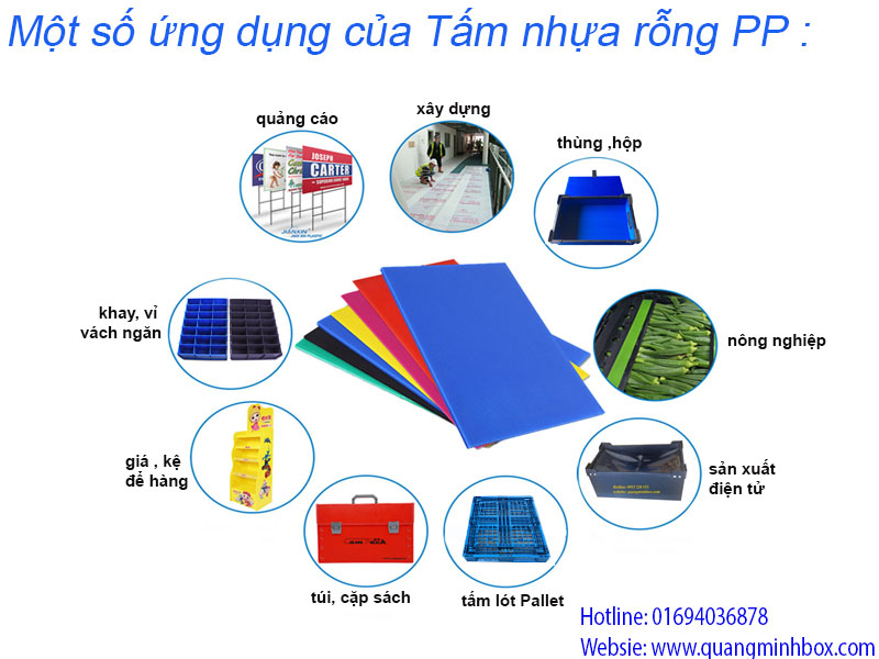 tam-nhua-rong-pp , Tấm nhựa rỗng PP , ứng dụng của tấm nhựa rỗng pp
